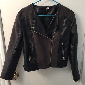 Leather & Suede Moto jacket